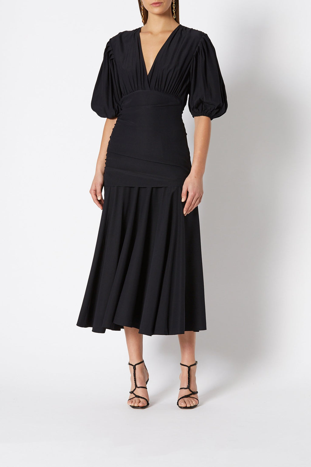 SILK COUPE SLEEVE DRESS