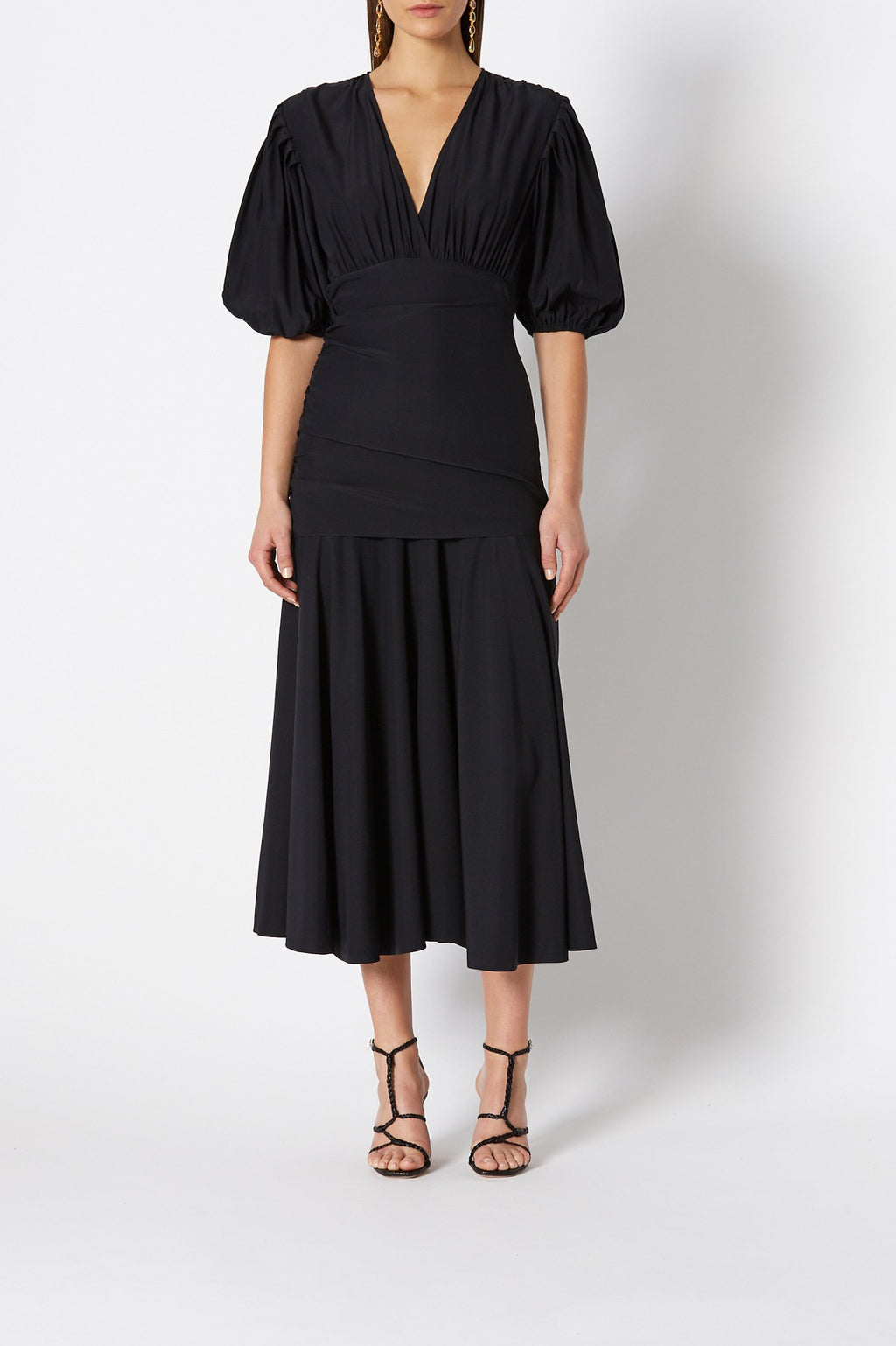 SILK COUPE SLEEVE DRESS