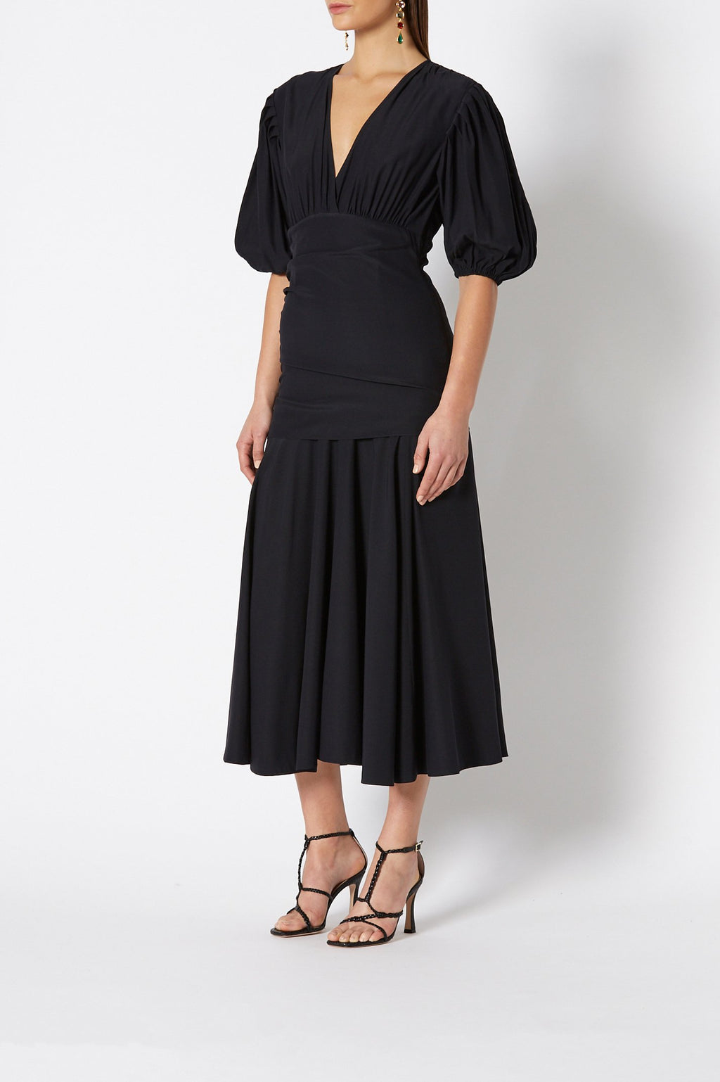 SILK COUPE SLEEVE DRESS