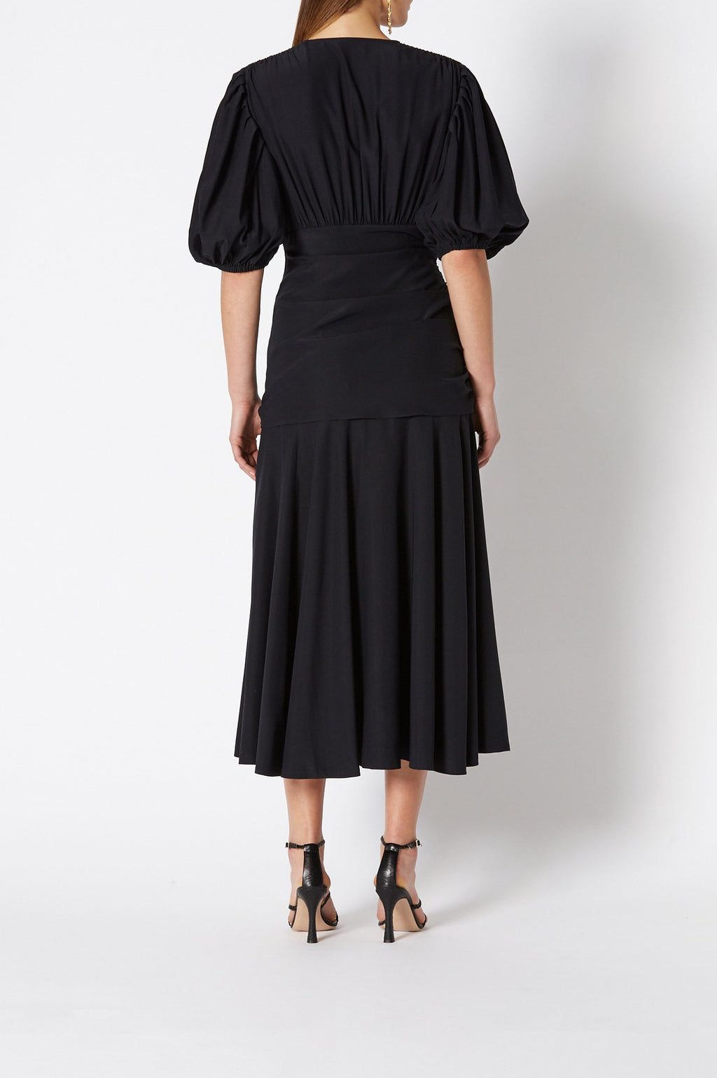 SILK COUPE SLEEVE DRESS
