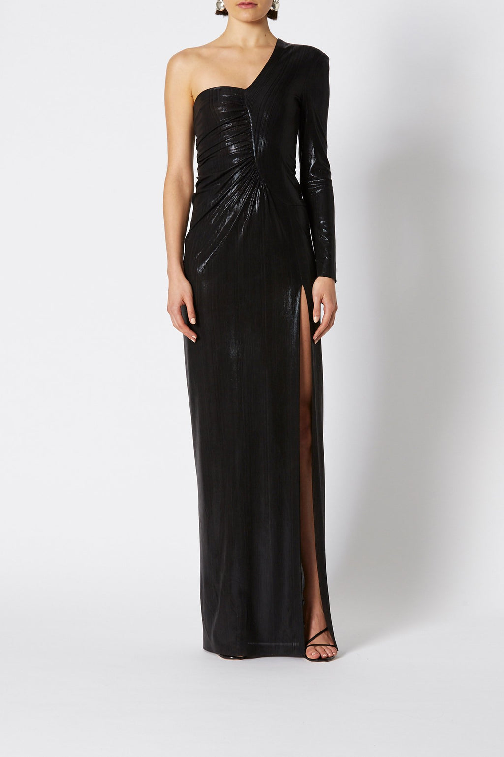LACQUER JERSEY GOWN