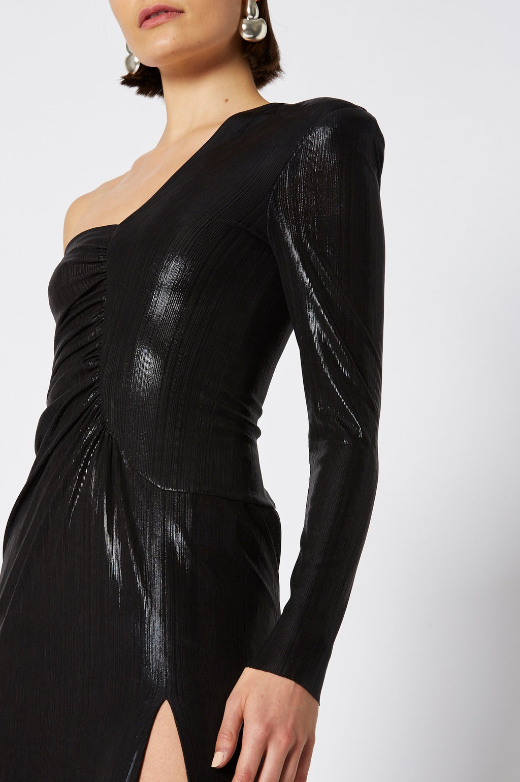 LACQUER JERSEY GOWN