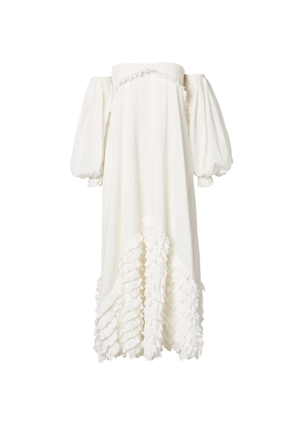 COTTON RUFFLE DRESS