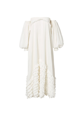 COTTON RUFFLE DRESS