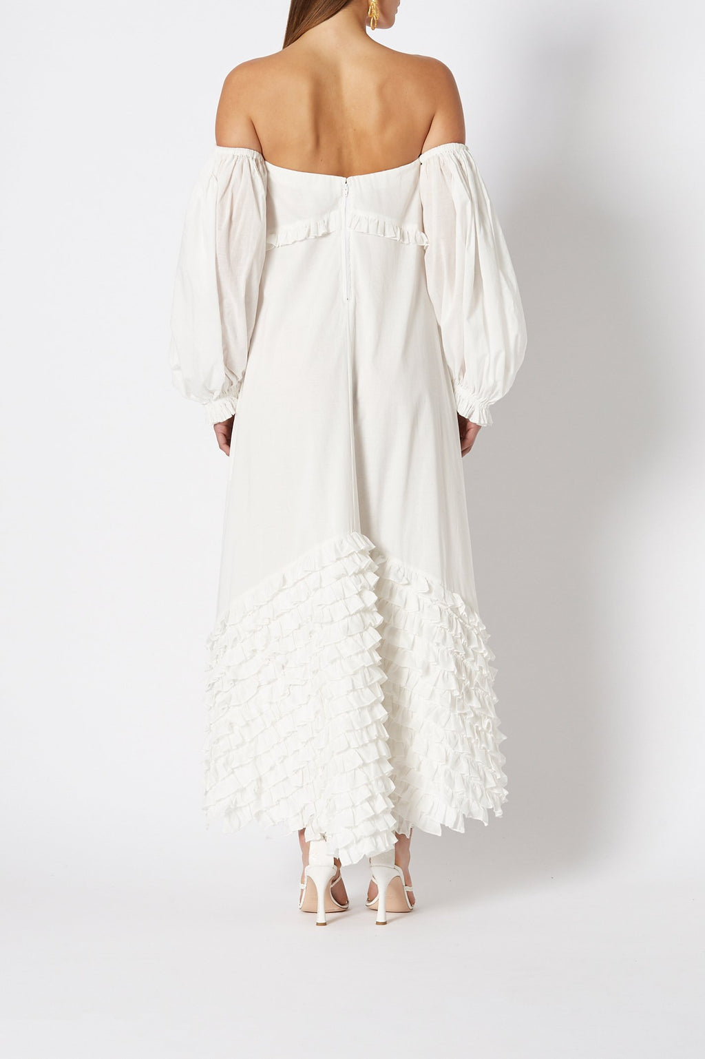 COTTON RUFFLE DRESS