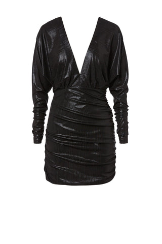 LACQUER JERSEY DRESS