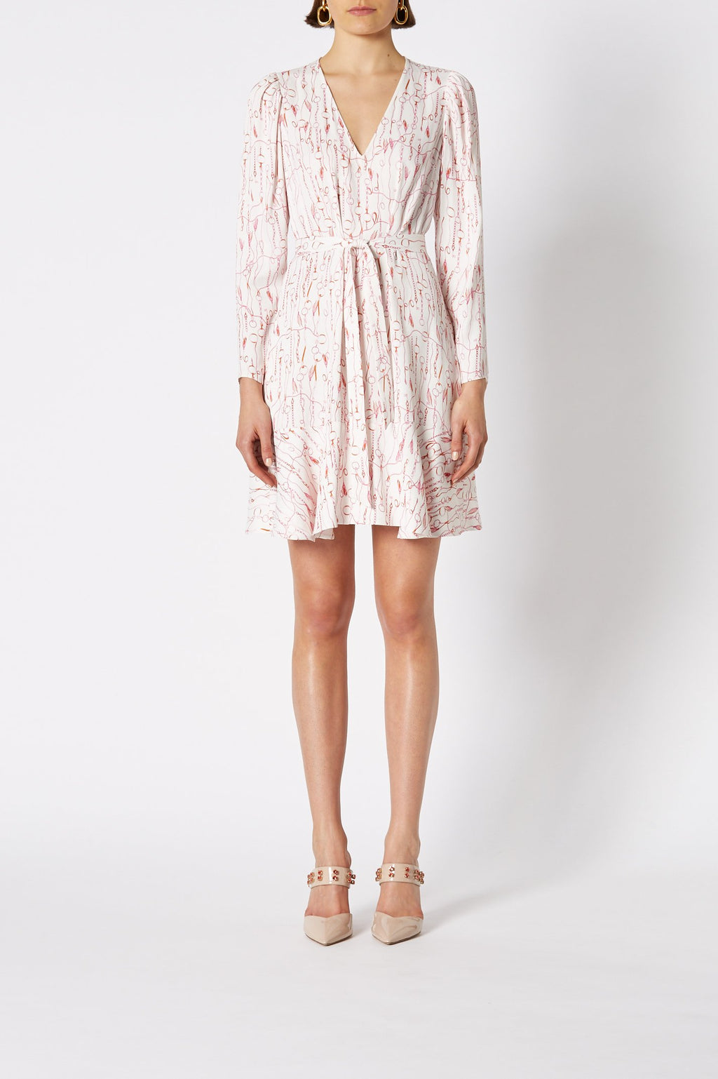 CHAIN PRINT DRESS