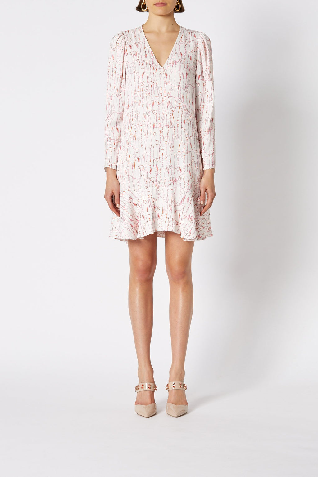 CHAIN PRINT DRESS