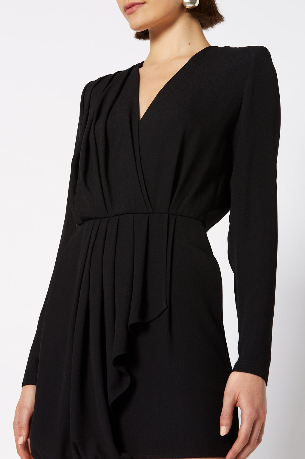 CREPE FRONT DRESS