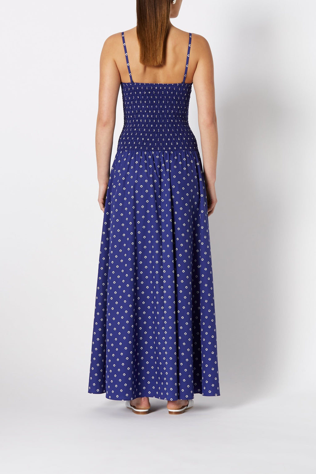 BANDANA SHIRRED COTTON DRESS