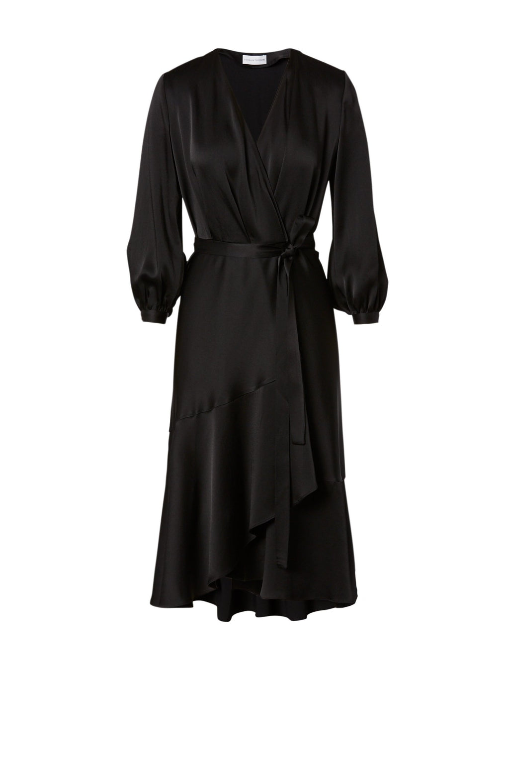 CREPE WRAP DRESS