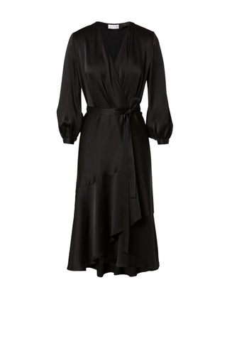 CREPE WRAP DRESS