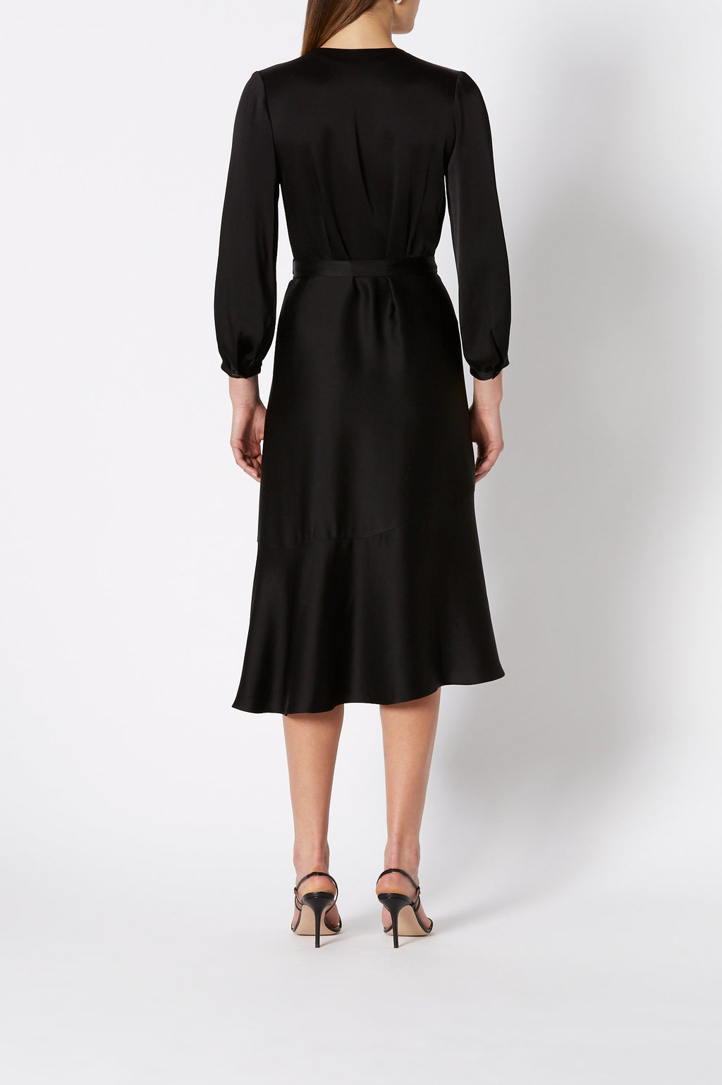 CREPE WRAP DRESS