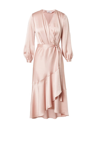 CREPE WRAP DRESS