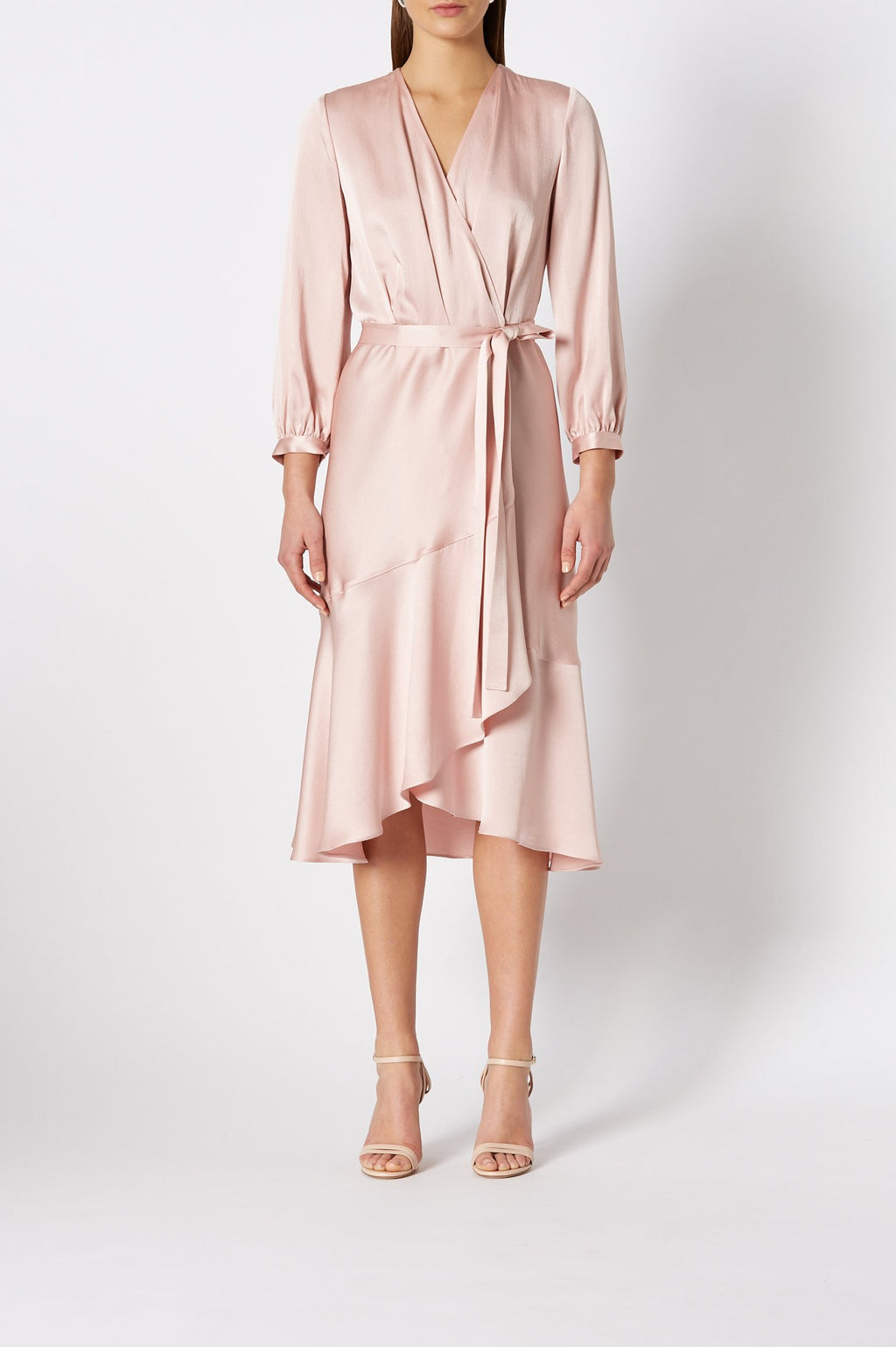 CREPE WRAP DRESS