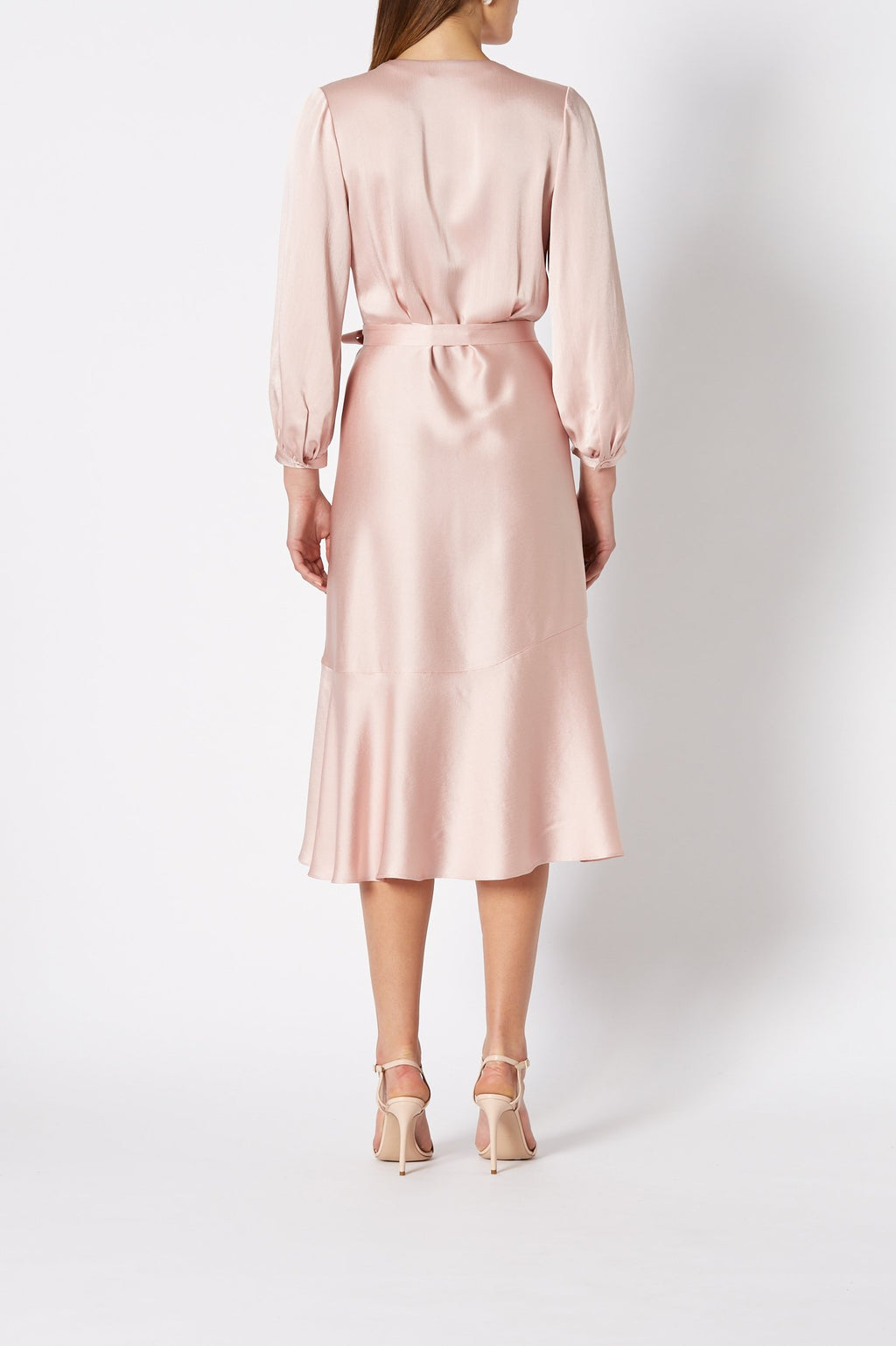 CREPE WRAP DRESS