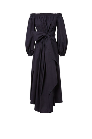 COTTON WRAP DRESS