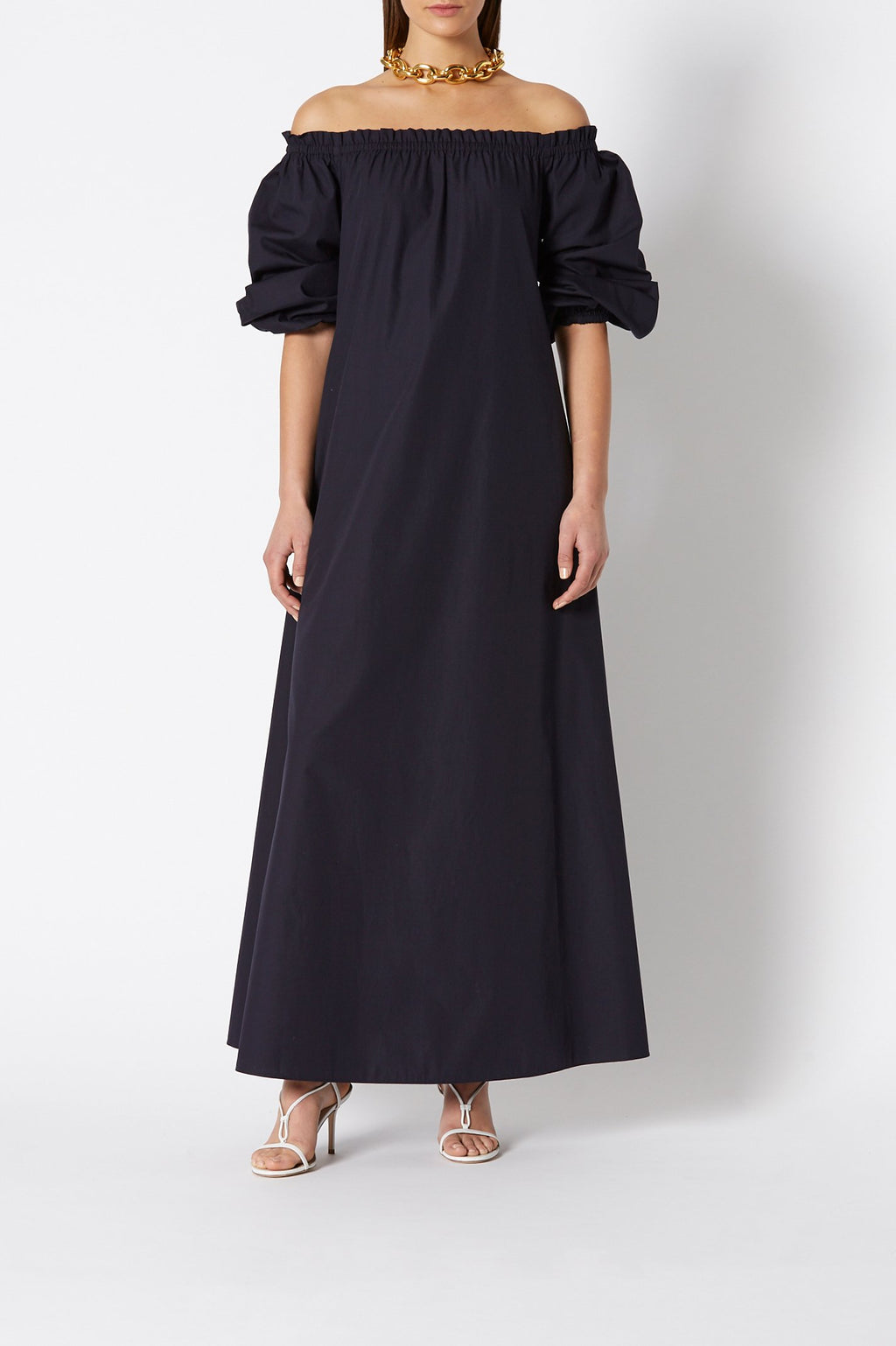 COTTON WRAP DRESS