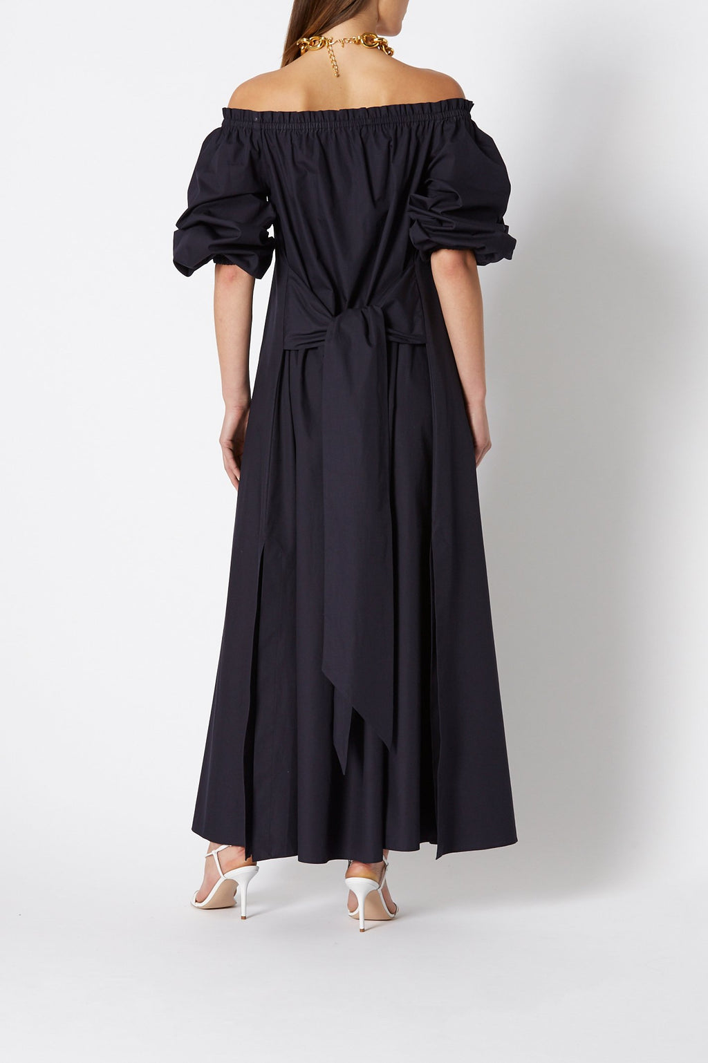 COTTON WRAP DRESS