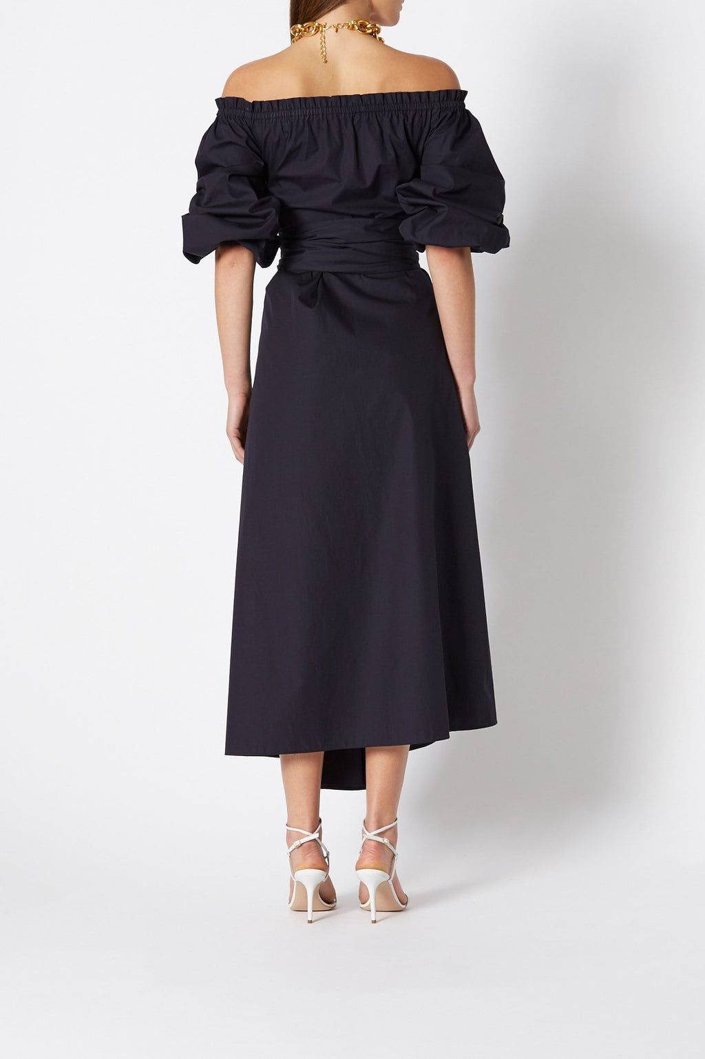 COTTON WRAP DRESS