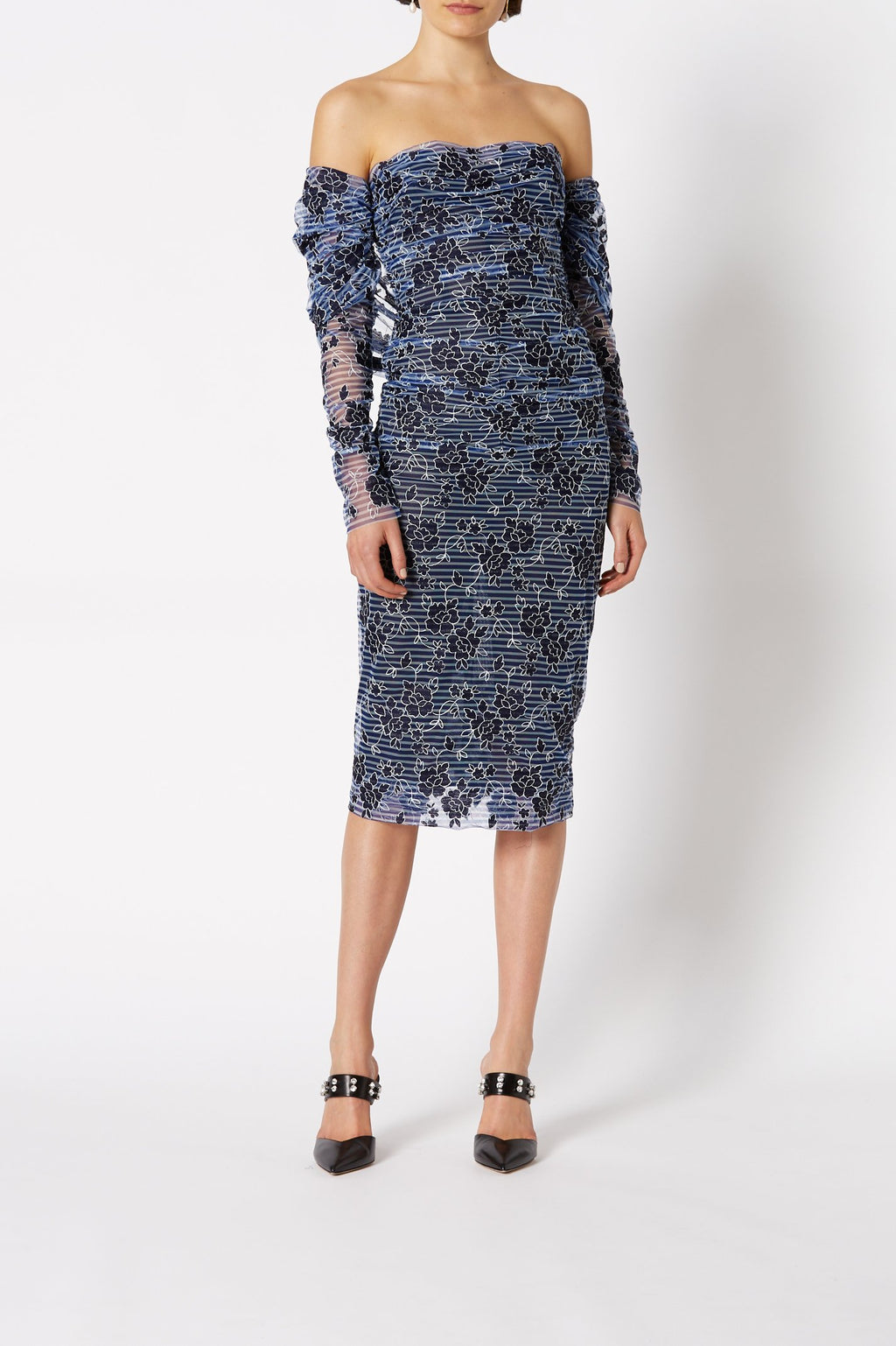 EMBROIDERED TULLE DRESS