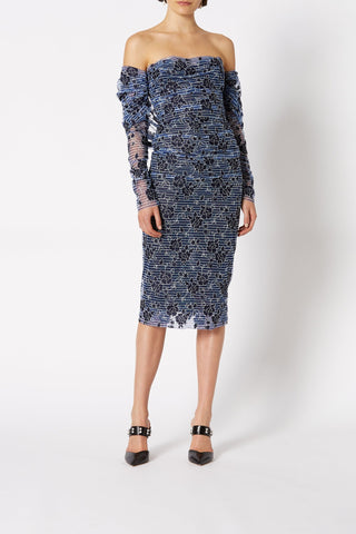 EMBROIDERED TULLE DRESS