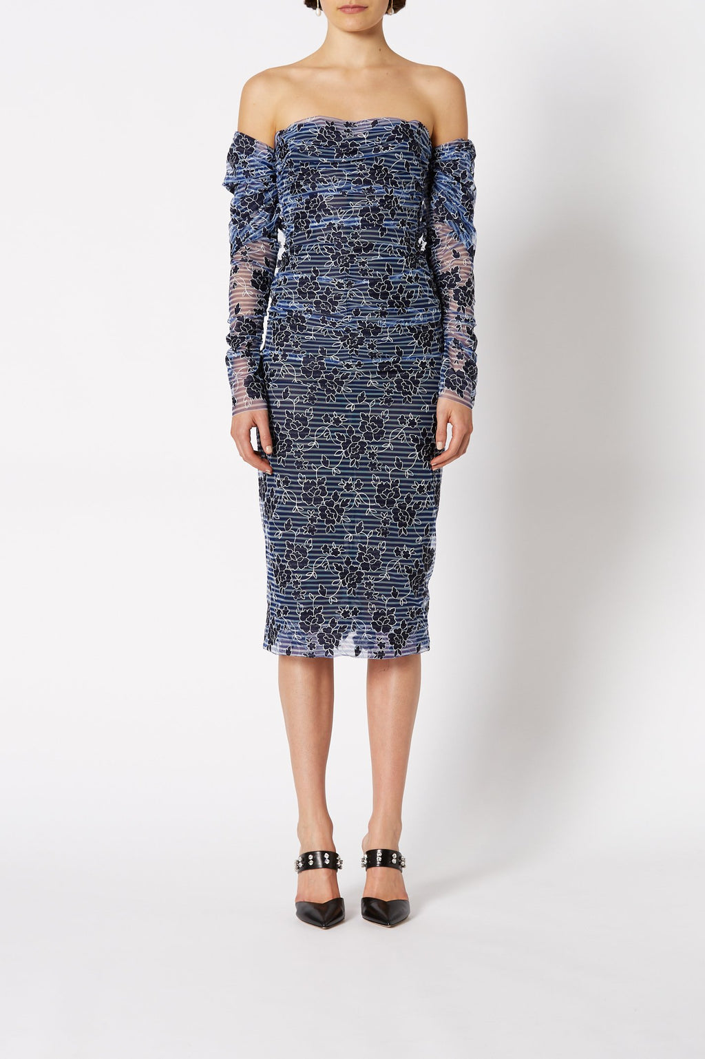 EMBROIDERED TULLE DRESS