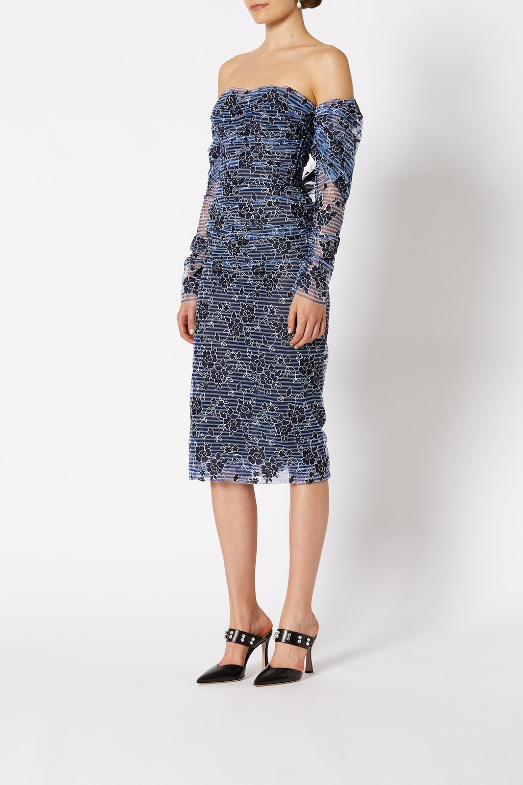 EMBROIDERED TULLE DRESS