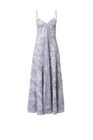 CHINOISERIE EMBROIDERED DRESS