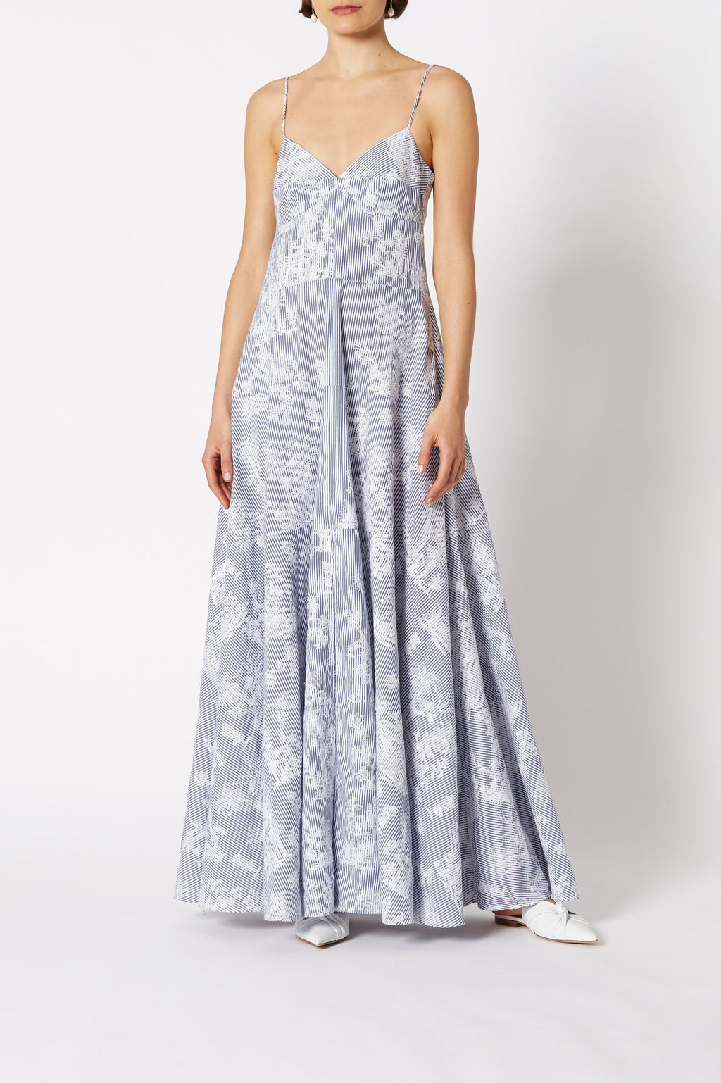 CHINOISERIE EMBROIDERED DRESS