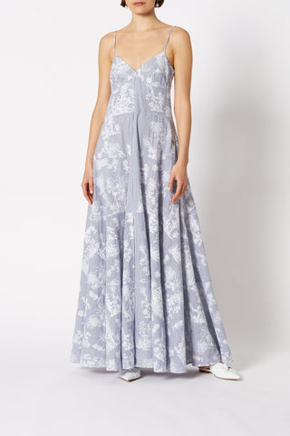 CHINOISERIE EMBROIDERED DRESS