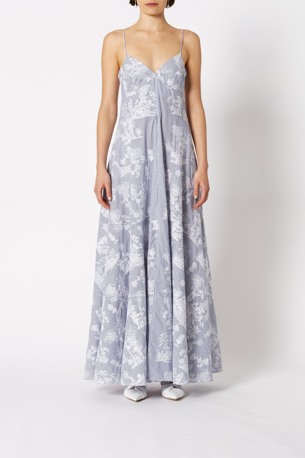 CHINOISERIE EMBROIDERED DRESS