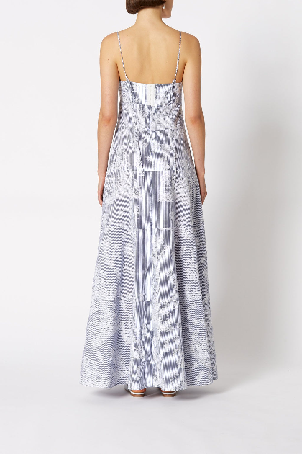 CHINOISERIE EMBROIDERED DRESS