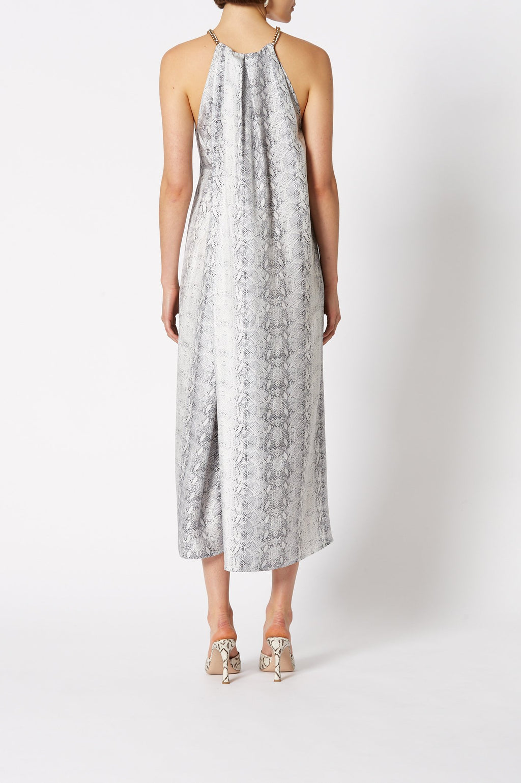 SILK REPTILE PRINT DRESS