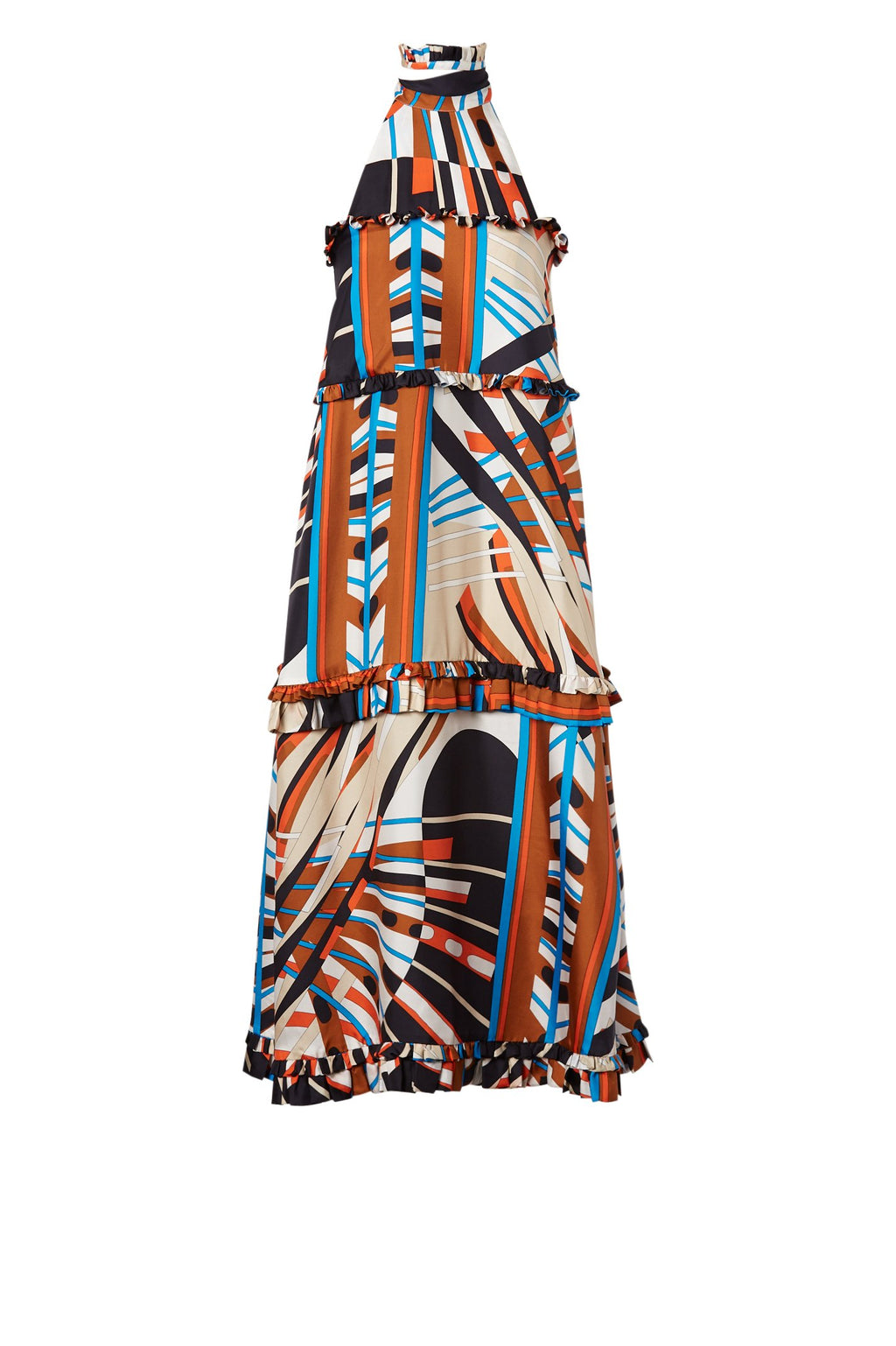 SILK GEOMETRIC DRESS
