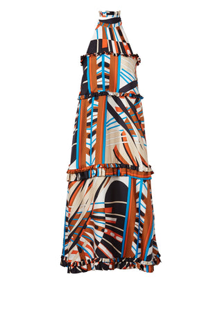 SILK GEOMETRIC DRESS