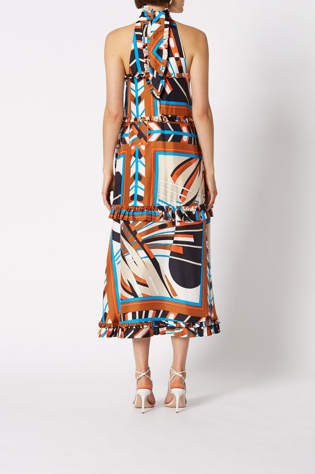 SILK GEOMETRIC DRESS