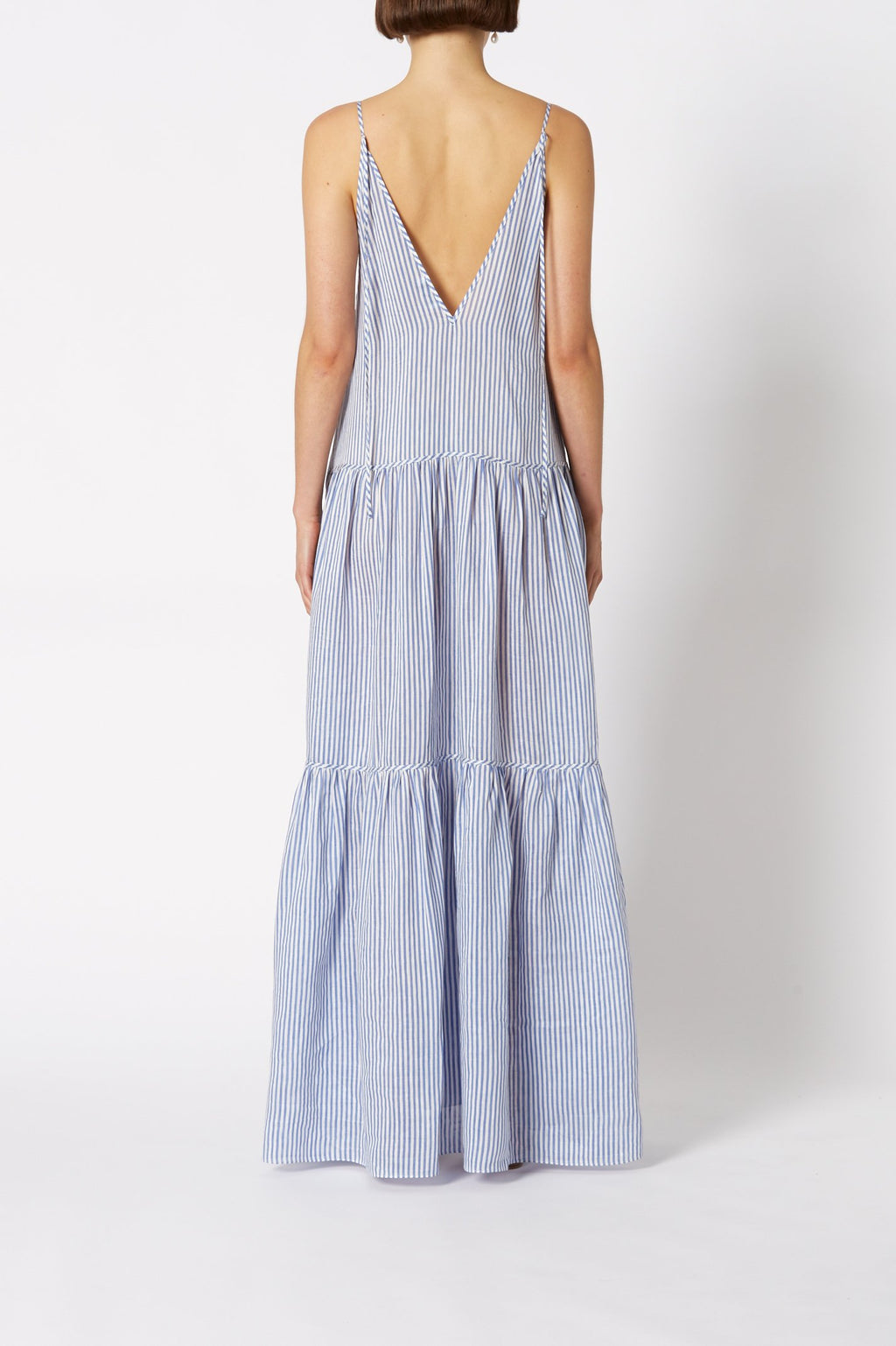 STRIPE VOILE DRESS