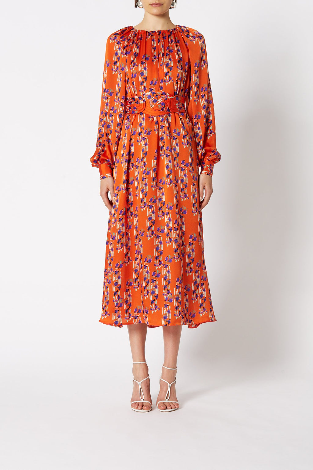 ITALIAN SILK FLORAL DRESS