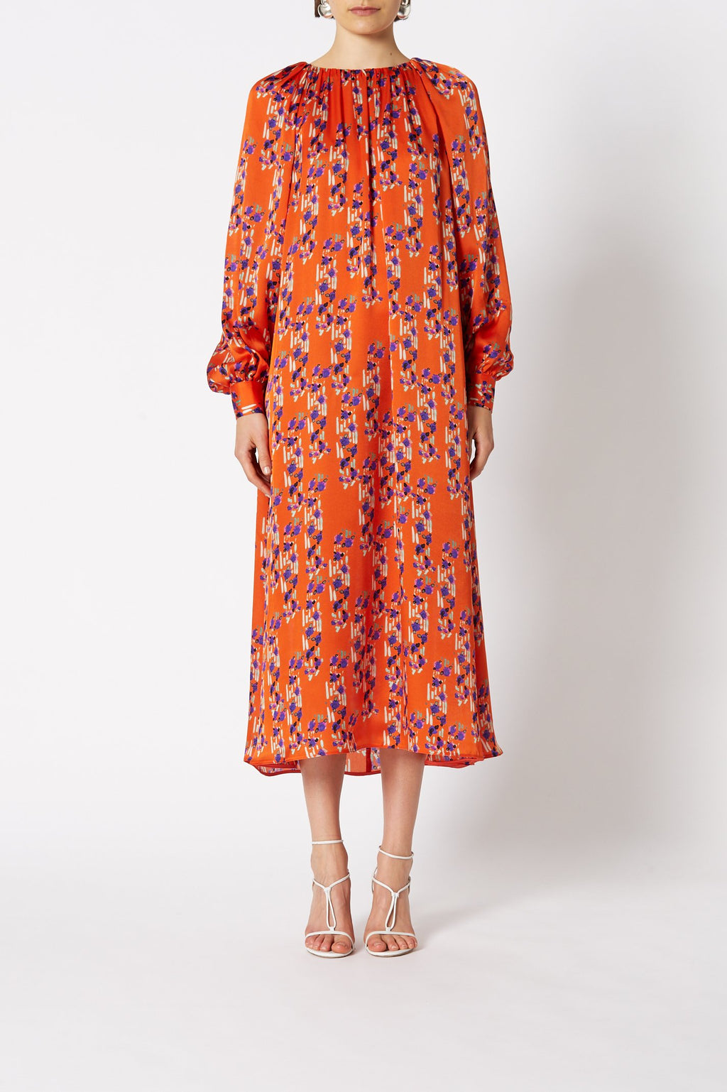 ITALIAN SILK FLORAL DRESS