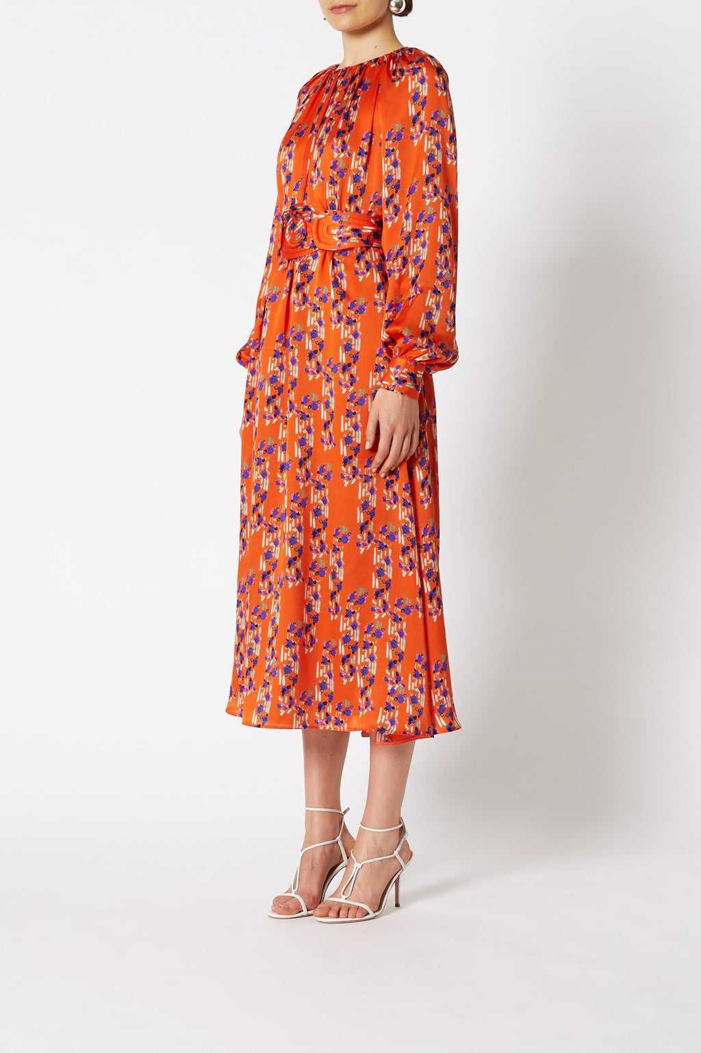 ITALIAN SILK FLORAL DRESS
