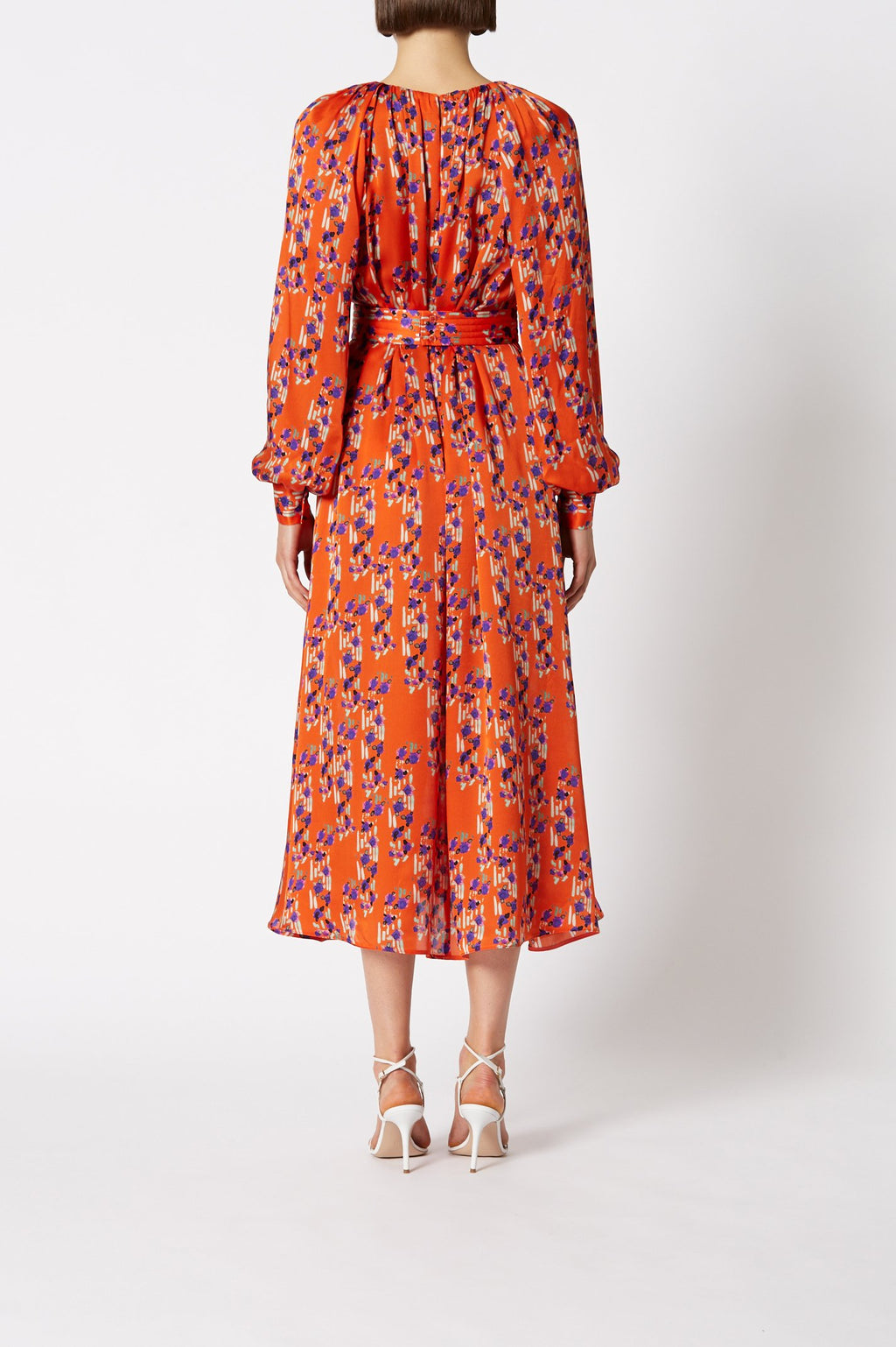 ITALIAN SILK FLORAL DRESS