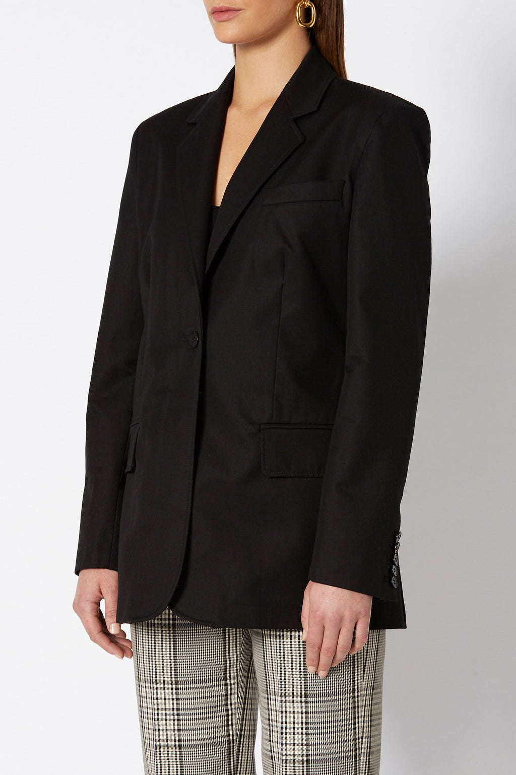 TAILORED COTTON BLAZER
