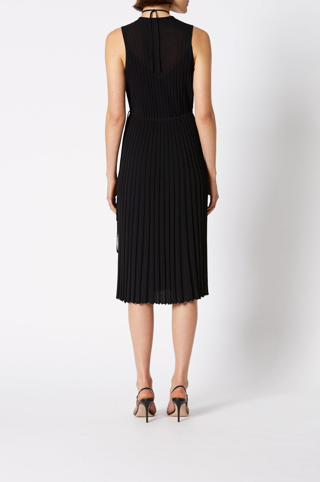 PLEATED RIB DRESS 16