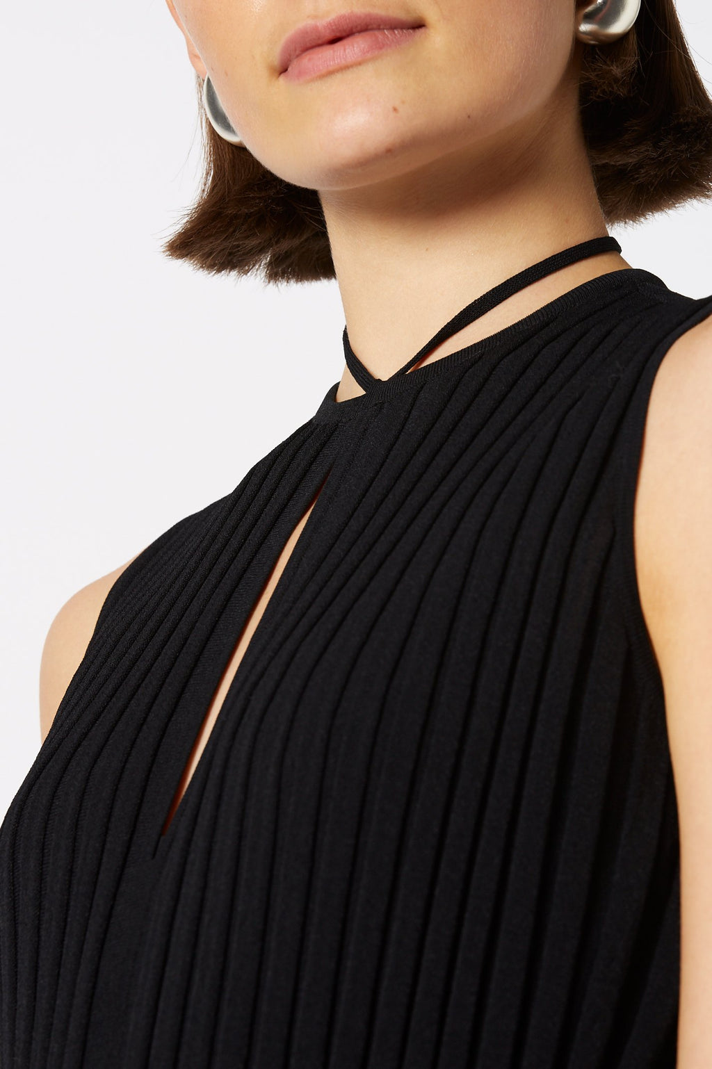 PLEATED RIB DRESS 16