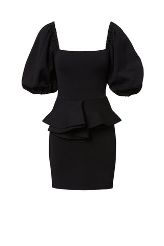 CREPE KNIT SHORT COUPE DRESS