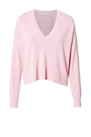 PLEATED RIB V-NECK SWEATER 16
