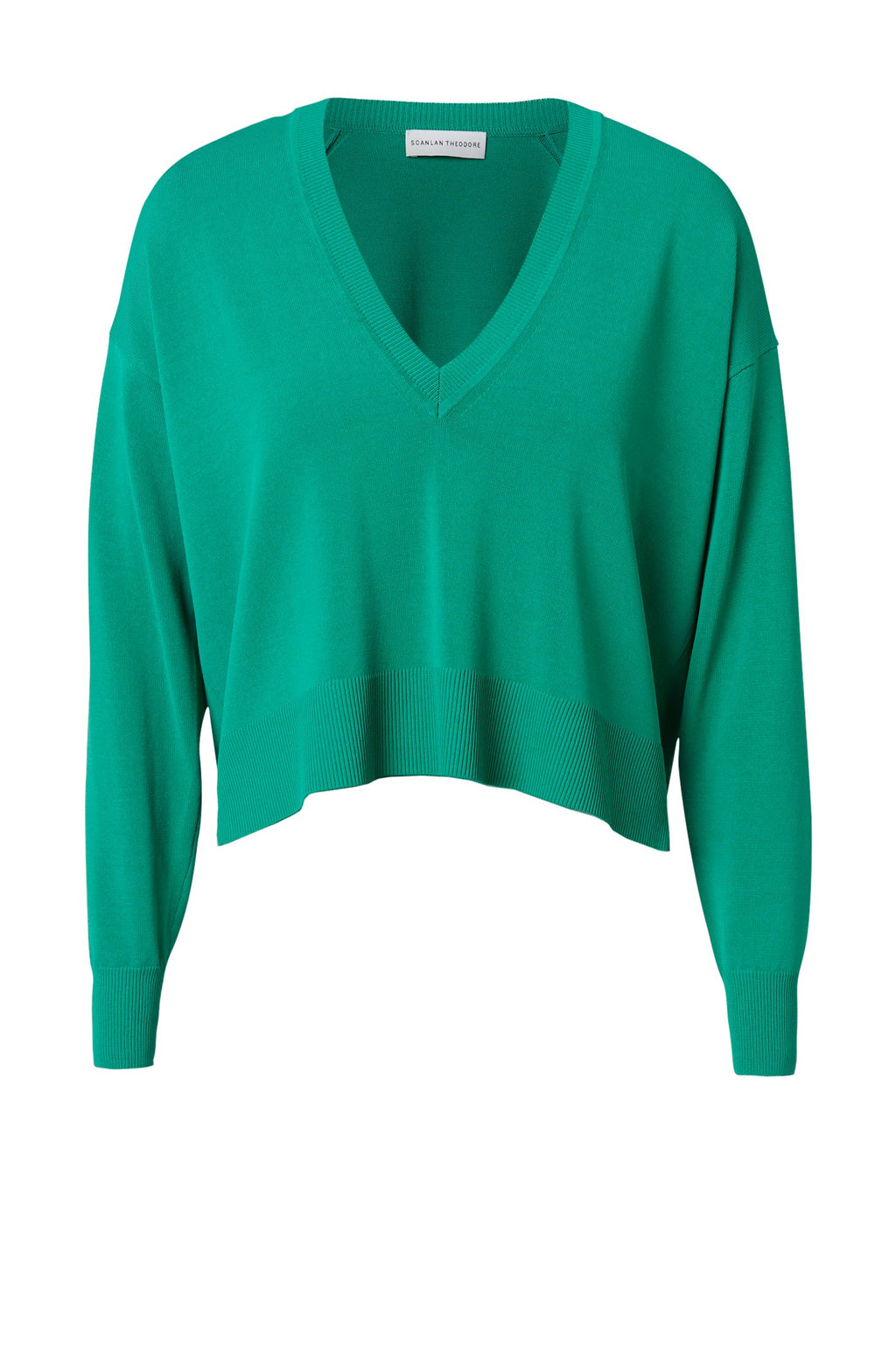 PLEATED RIB V-NECK SWEATER 16