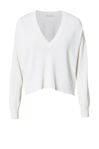PLEATED RIB V-NECK SWEATER 16