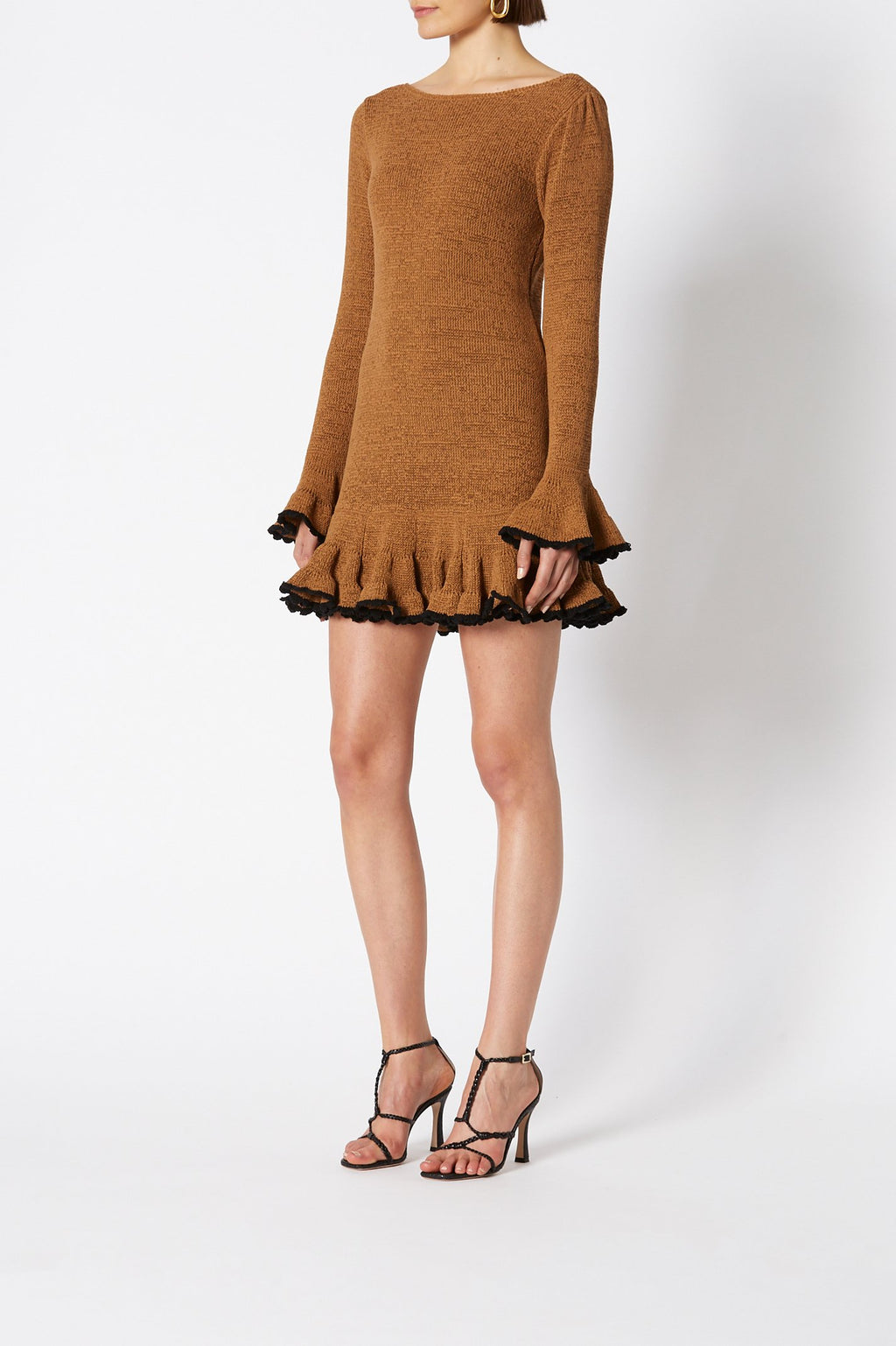 COTTON RUFFLE TRIM DRESS 5